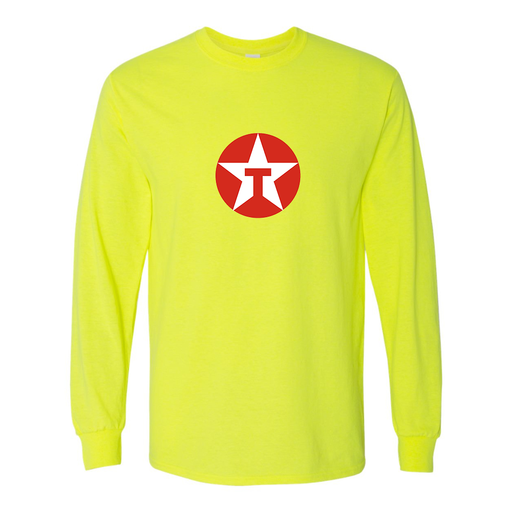 Men's Texaco Logo Gildan Heavy Cotton Long Sleeve T-Shirt