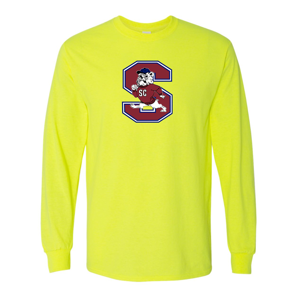 Men's South Carolina State Bulldogs Logo Gildan Heavy Cotton Long Sleeve T-Shirt