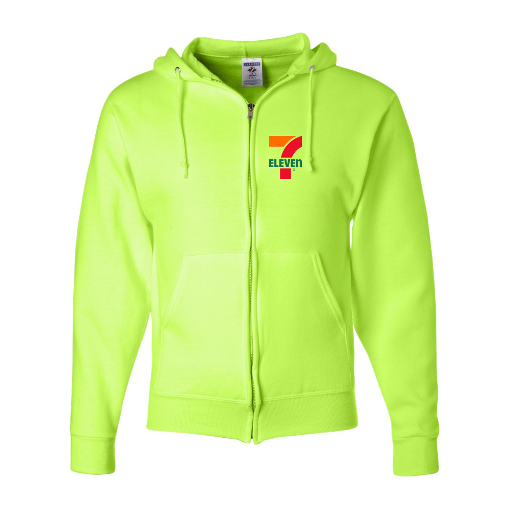 Men's 7 Eleven Logo JERZEES NuBlend Full-Zip Hooded Sweatshirt