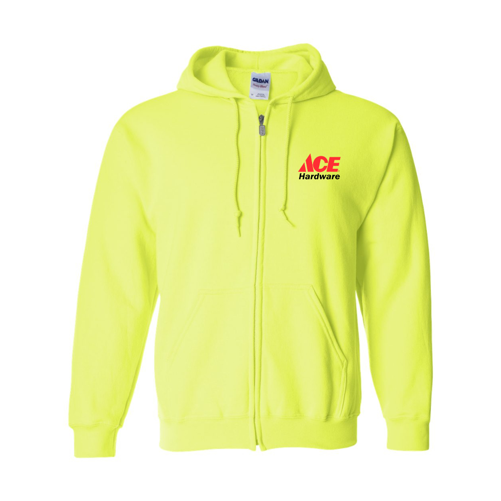 Men's ACE Hardware Logo Gildan  Heavy Blend Full Zip Hooded Sweatshirt