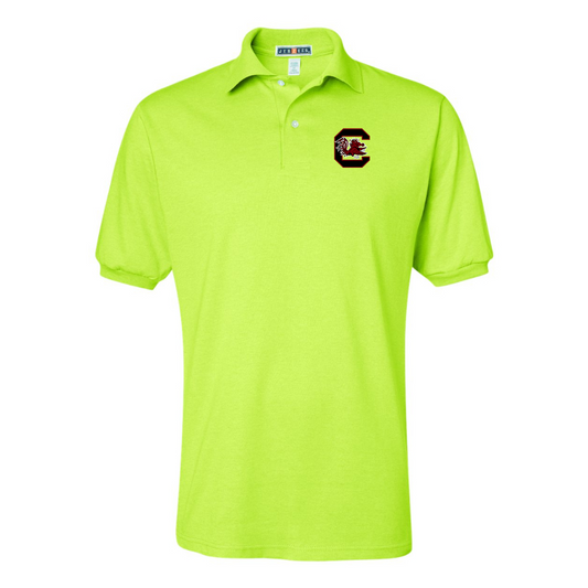 Men's South Carolina Gamecocks Logo JERZEES  SpotShield polo