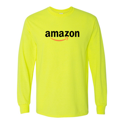 Men's Amazon Logo Gildan Heavy Cotton Long Sleeve T-Shirt