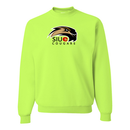 Men's SIU Edwardsville Cougars Logo  JERZEES NuBlend Crewneck Sweatshirt