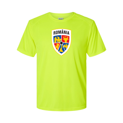 Men's Romania National Soccer Team Performance T-Shirt
