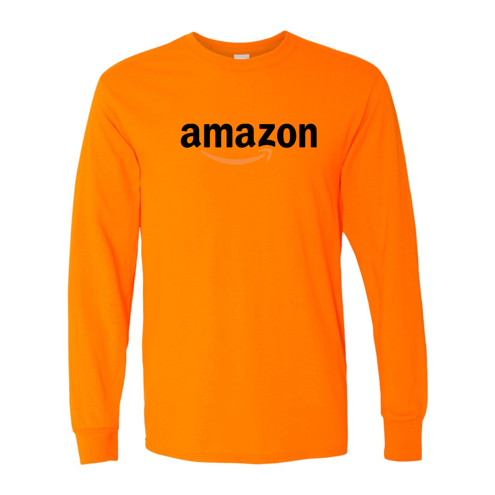 Men's Amazon Logo Gildan Heavy Cotton Long Sleeve T-Shirt