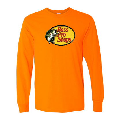 Men's Bass Pro Shops Logo Gildan Heavy Cotton Long Sleeve T-Shirt