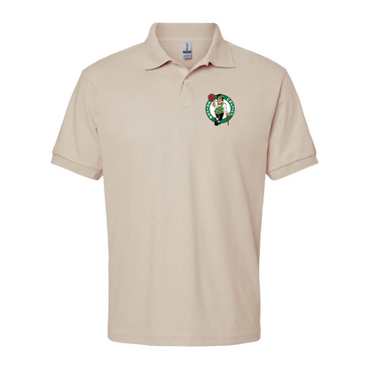 Men's Boston Celtics Logo Gildan Dry Blend Jersey Polo
