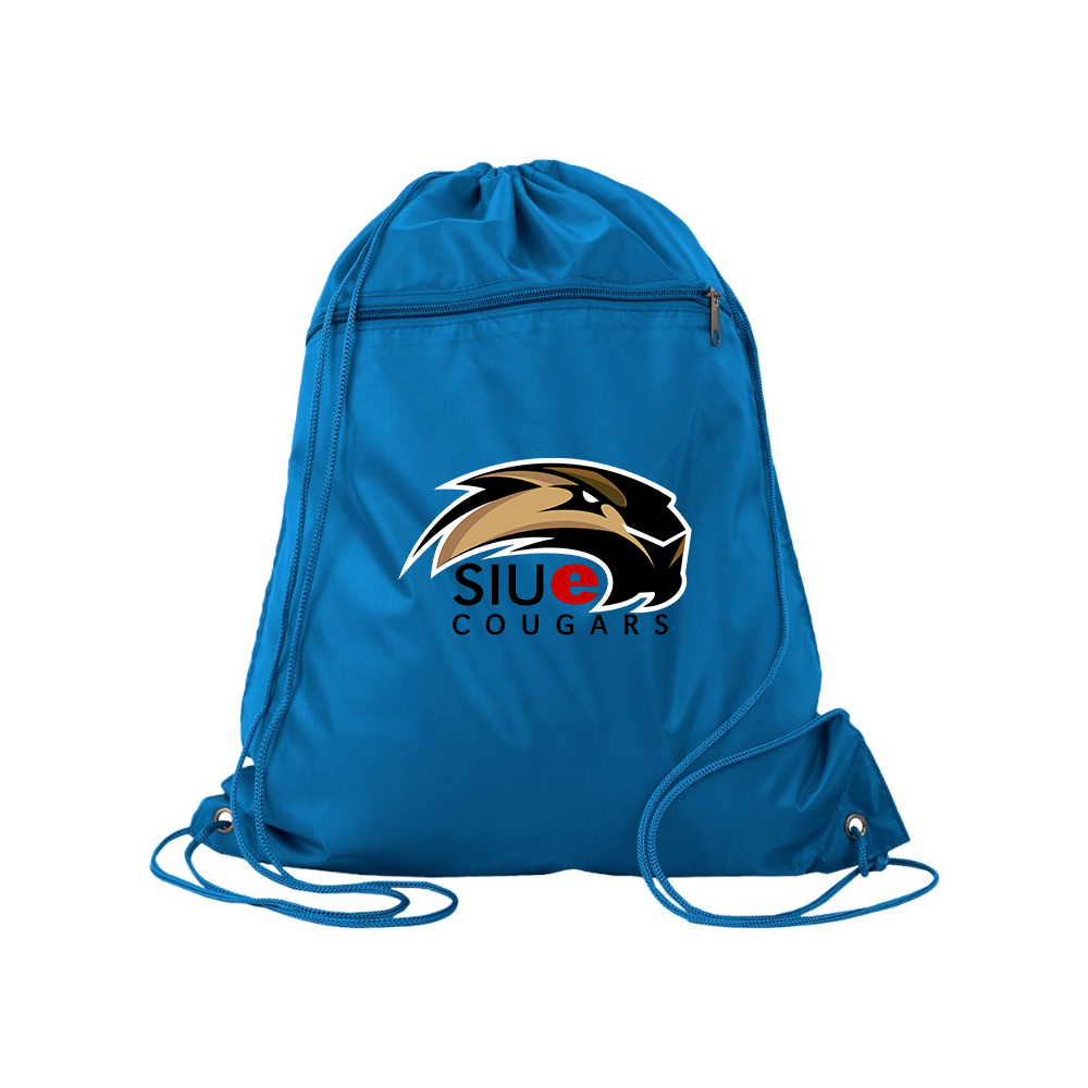 SIU Edwardsville Cougars Logo Q-Tees - Polyester Cinchpack