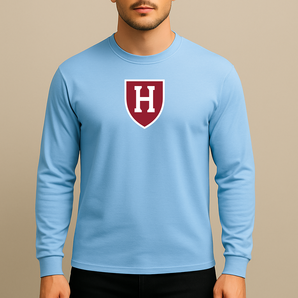 Men's Harvard Crimson Logo Long Sleeve T-Shirt