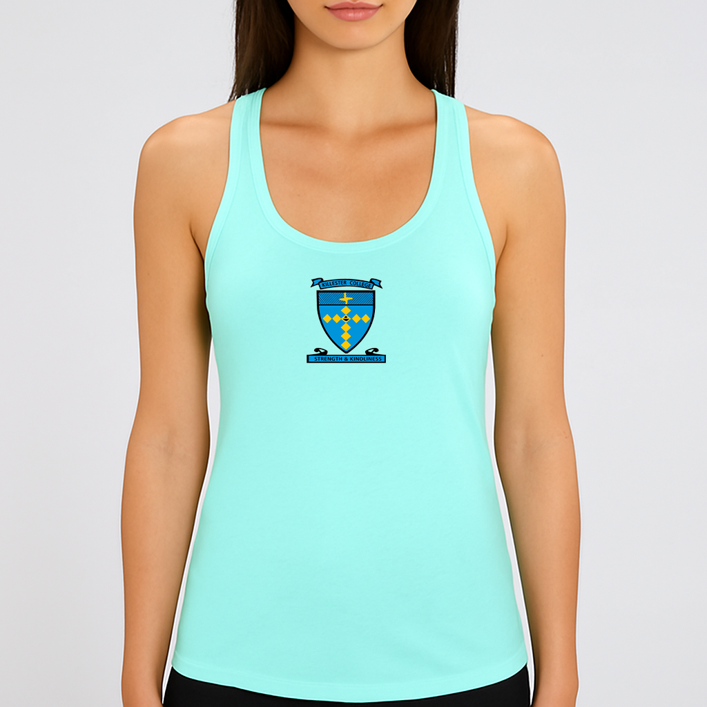 Women's Killester College Logo Next Level Ideal Racerback Tank