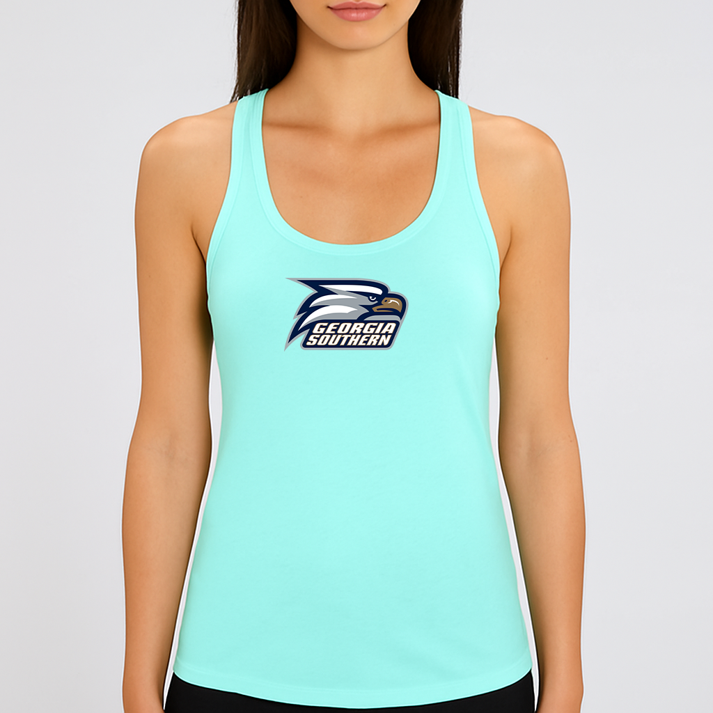 Women's Georgia Southern Eagles Logo Next Level Ideal Racerback Tank