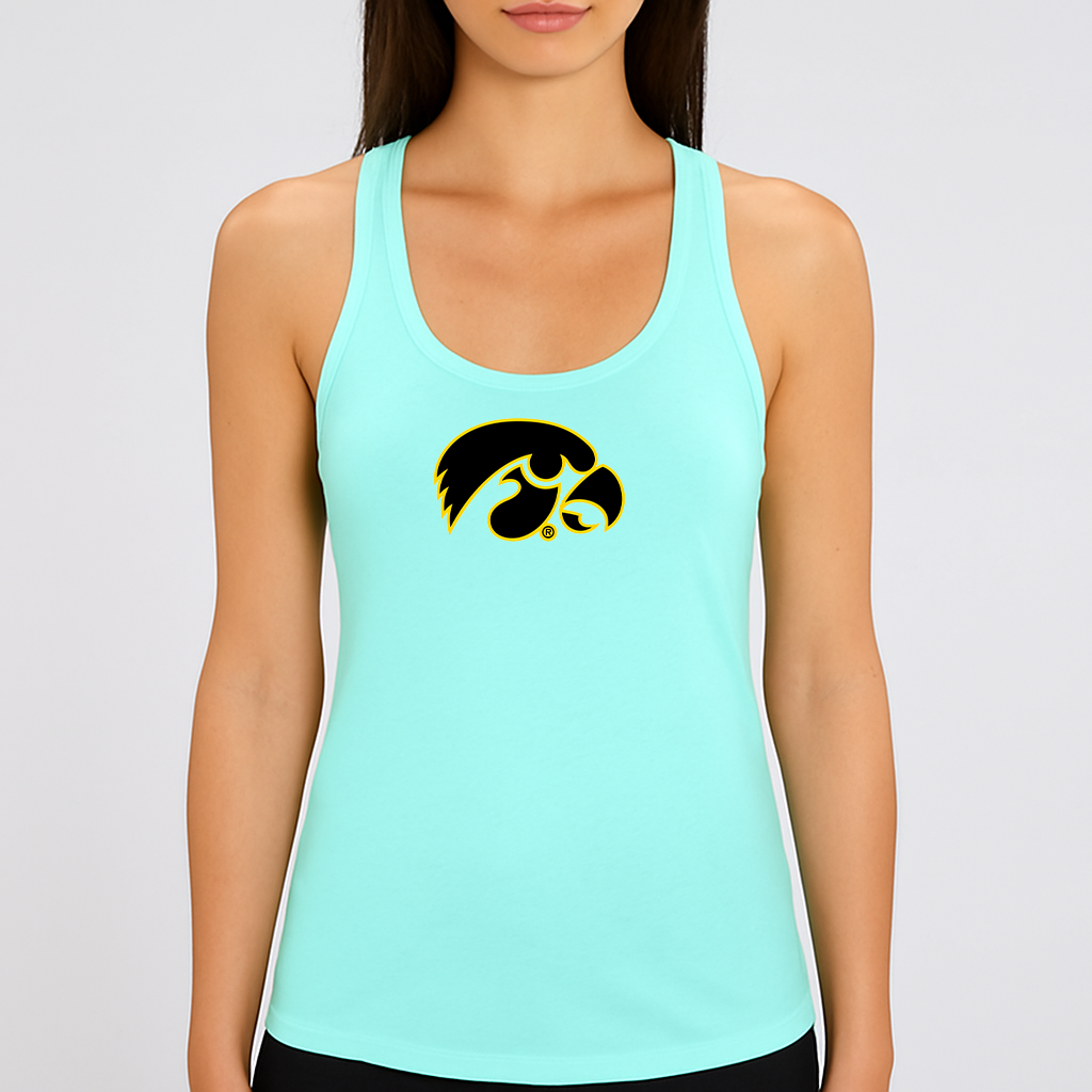 Women's Iowa Hawkeyes Logo Next Level Ideal Racerback Tank