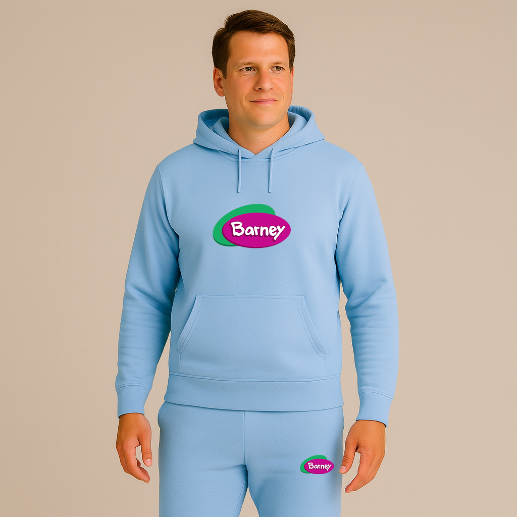 Men's Barney Show Hoodie Joggers Set