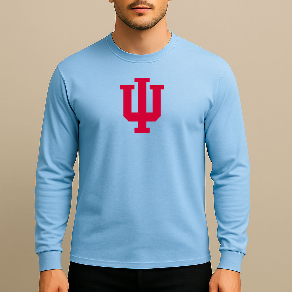 Men's Indiana Hoosiers Logo Long Sleeve T-Shirt