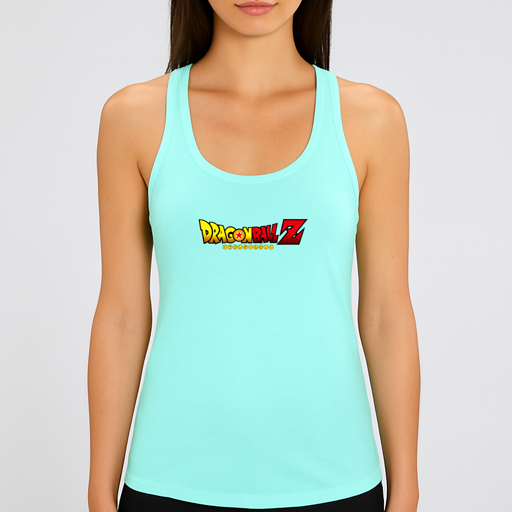 Women's Dragon Ball Z Title Racerback Tank Top