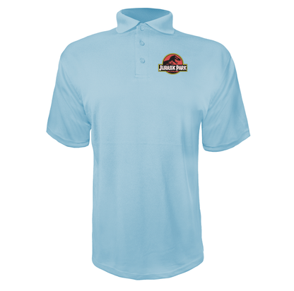 Men's Jurassic Park Movie Polyester Polo