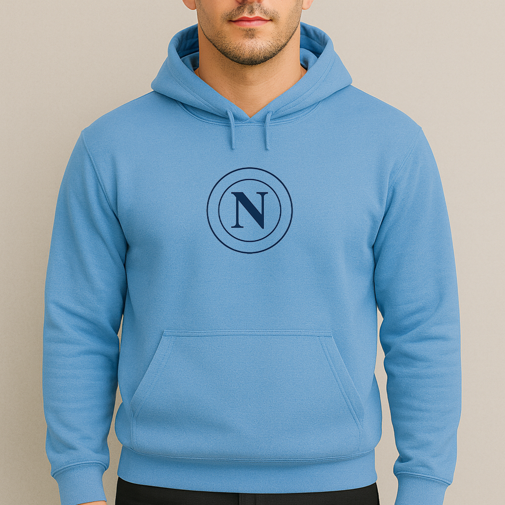 Men's Napoli 2025 Soccer Logo Pullover Hoodie