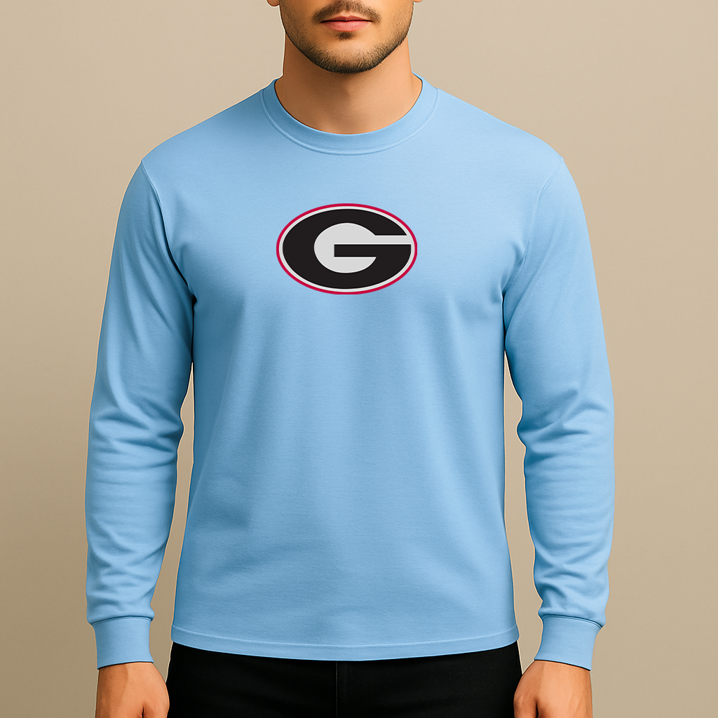 Men's Georgia Bulldogs Logo Long Sleeve T-Shirt