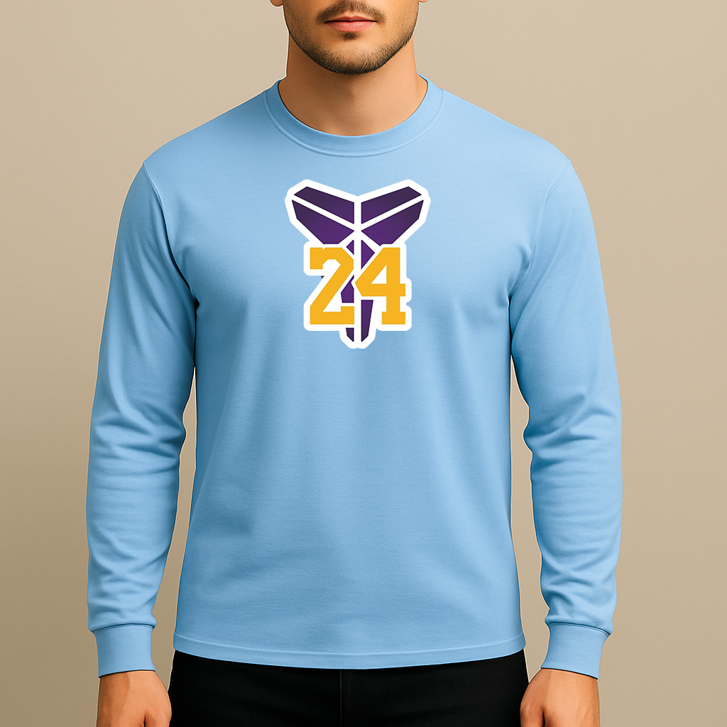 Men's Kobe Bryant Mamba 24 Long Sleeve T-Shirt