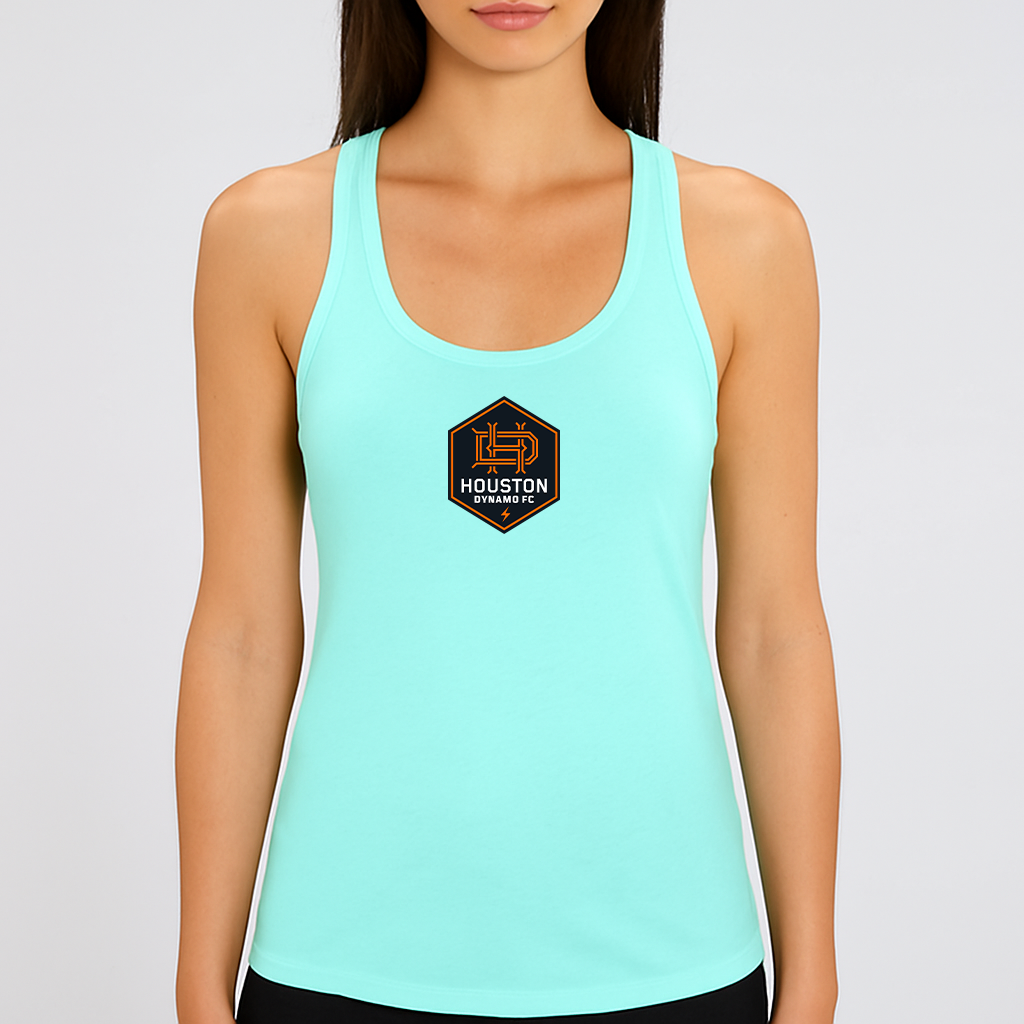Women's Houston Dynamo FC Soccer Next Level Ideal Racerback Tank