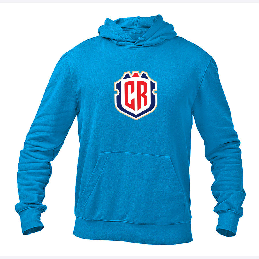 Men's Costa Rica National Soccer Team Pullover Hoodie