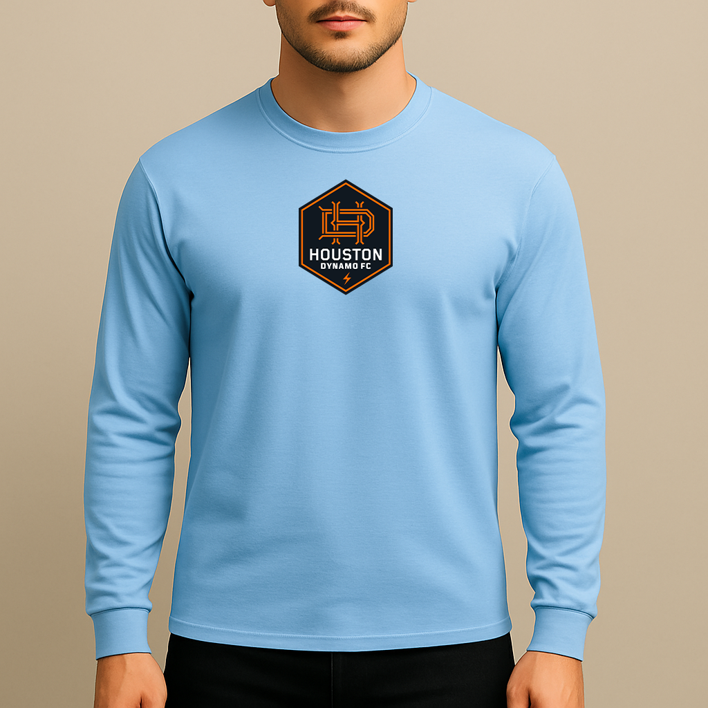 Men's Houston Dynamo FC Soccer Long Sleeve T-Shirt