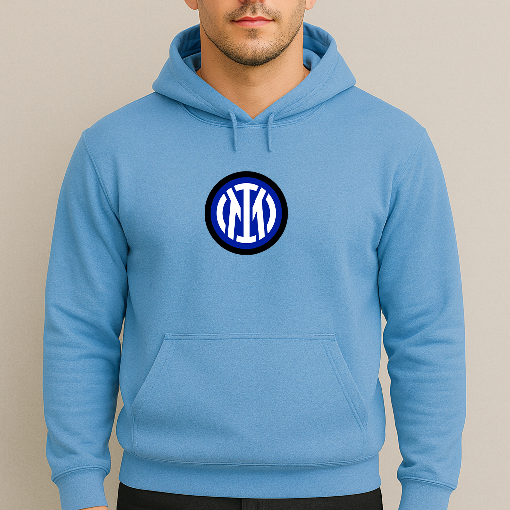 Men's Inter Milan 2025 Soccer Logo Pullover Hoodie