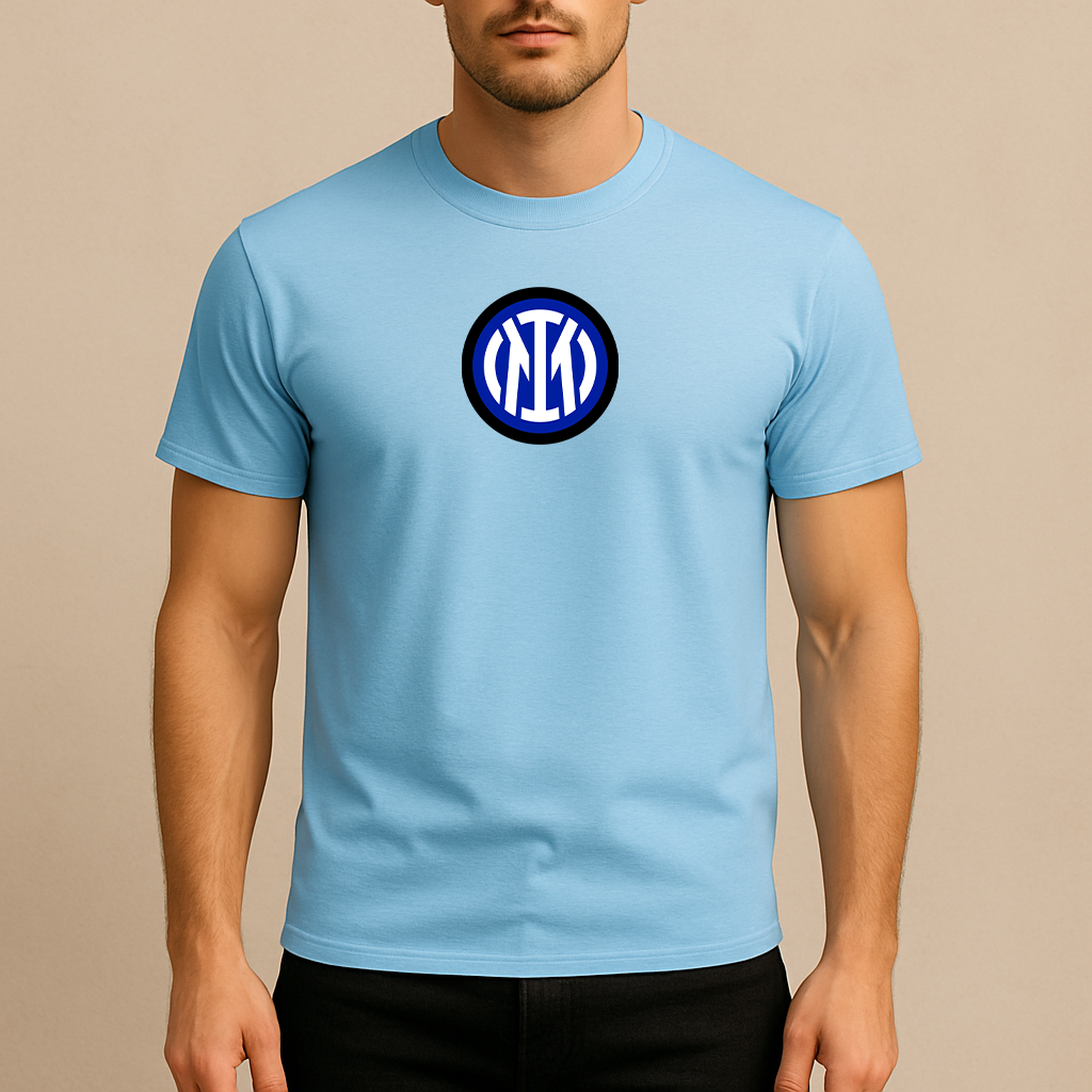 Men's Inter Milan 2025 Soccer Logo Cotton T-Shirt