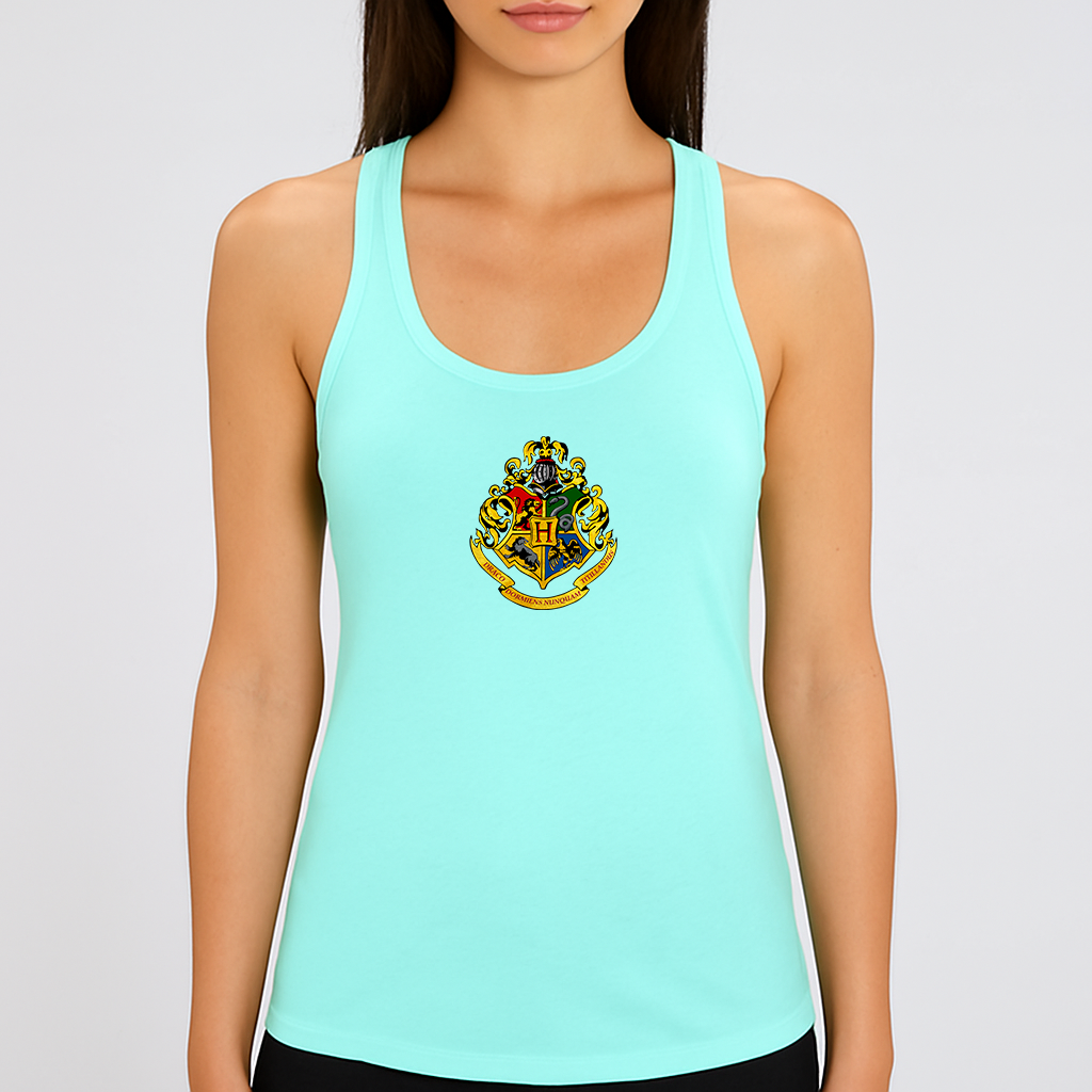 Women's Hogwarts Emblem Harry Potter Movie Racerback Tank Top