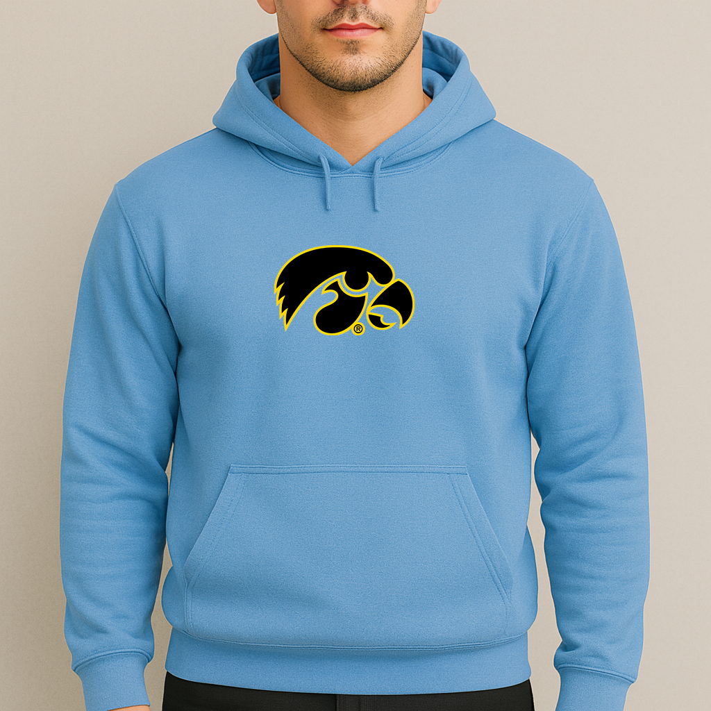 Men's Iowa Hawkeyes Logo Pullover Hoodie