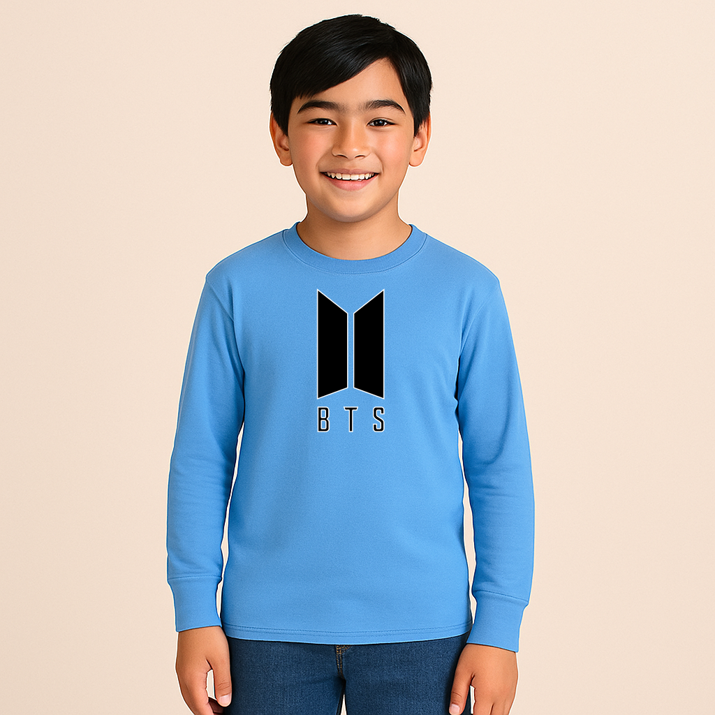 Youth Kids BTS Music Long Sleeve T-Shirt