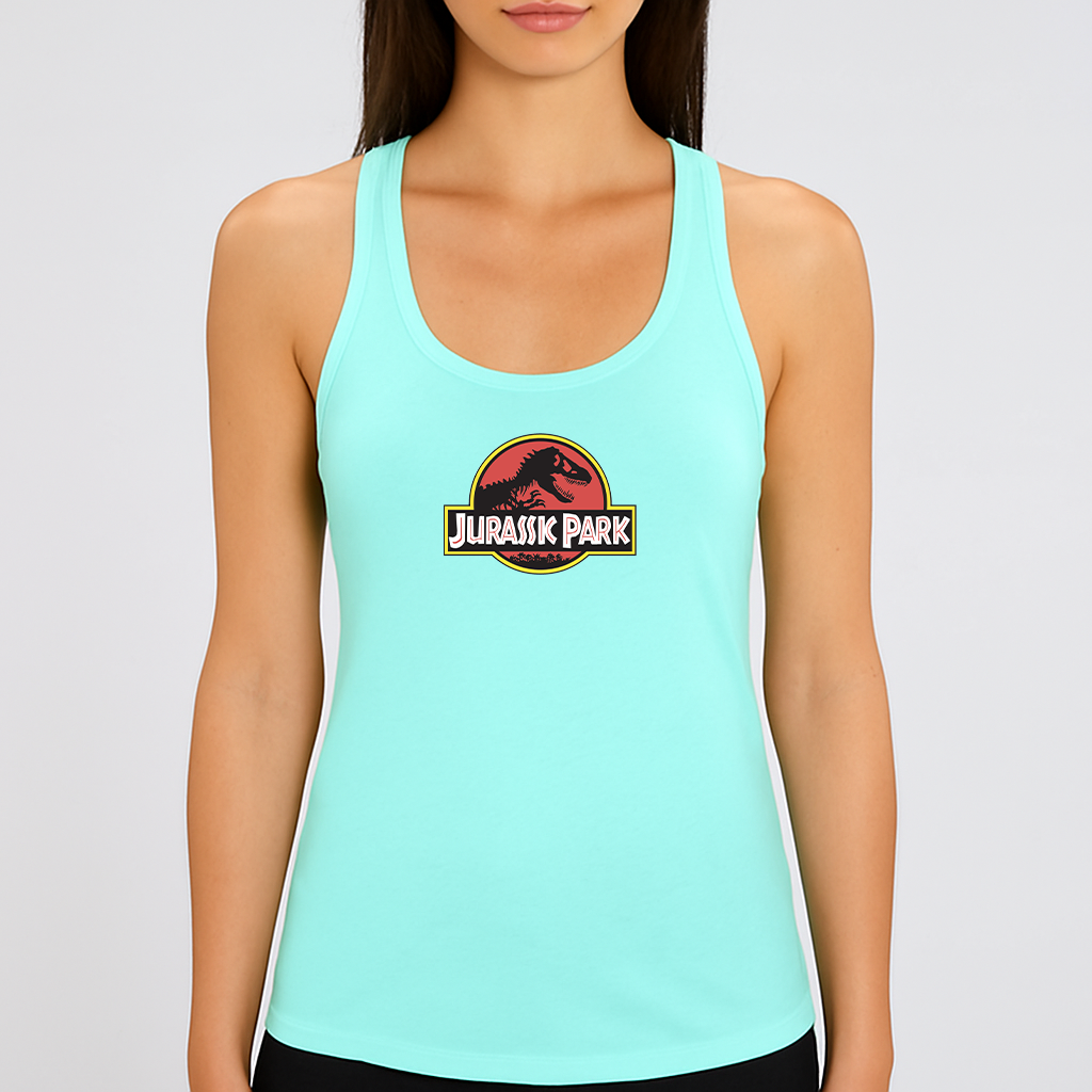 Women's Jurassic Park Movie Racerback Tank Top