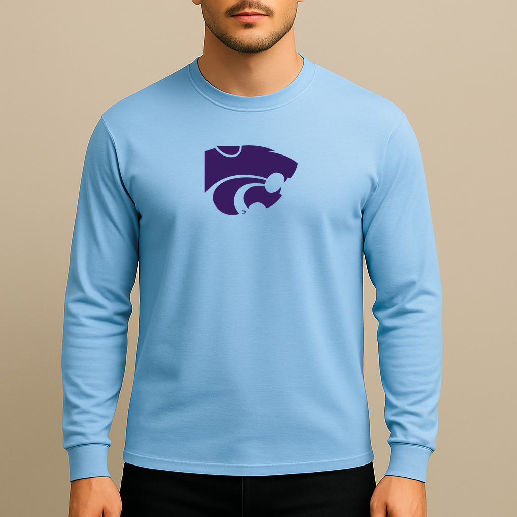 Men's Kansas State Wildcats Logo Long Sleeve T-Shirt