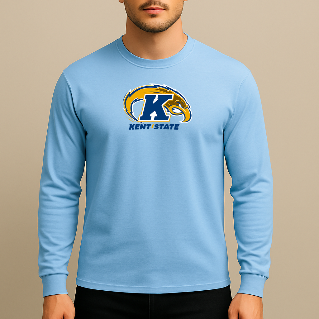 Men's Kent State Golden Flashes Logo Long Sleeve T-Shirt