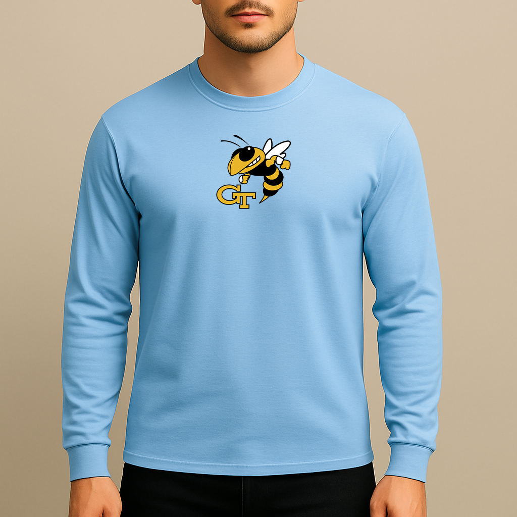 Men's Georgia Tech Yellow Jackets Logo Long Sleeve T-Shirt