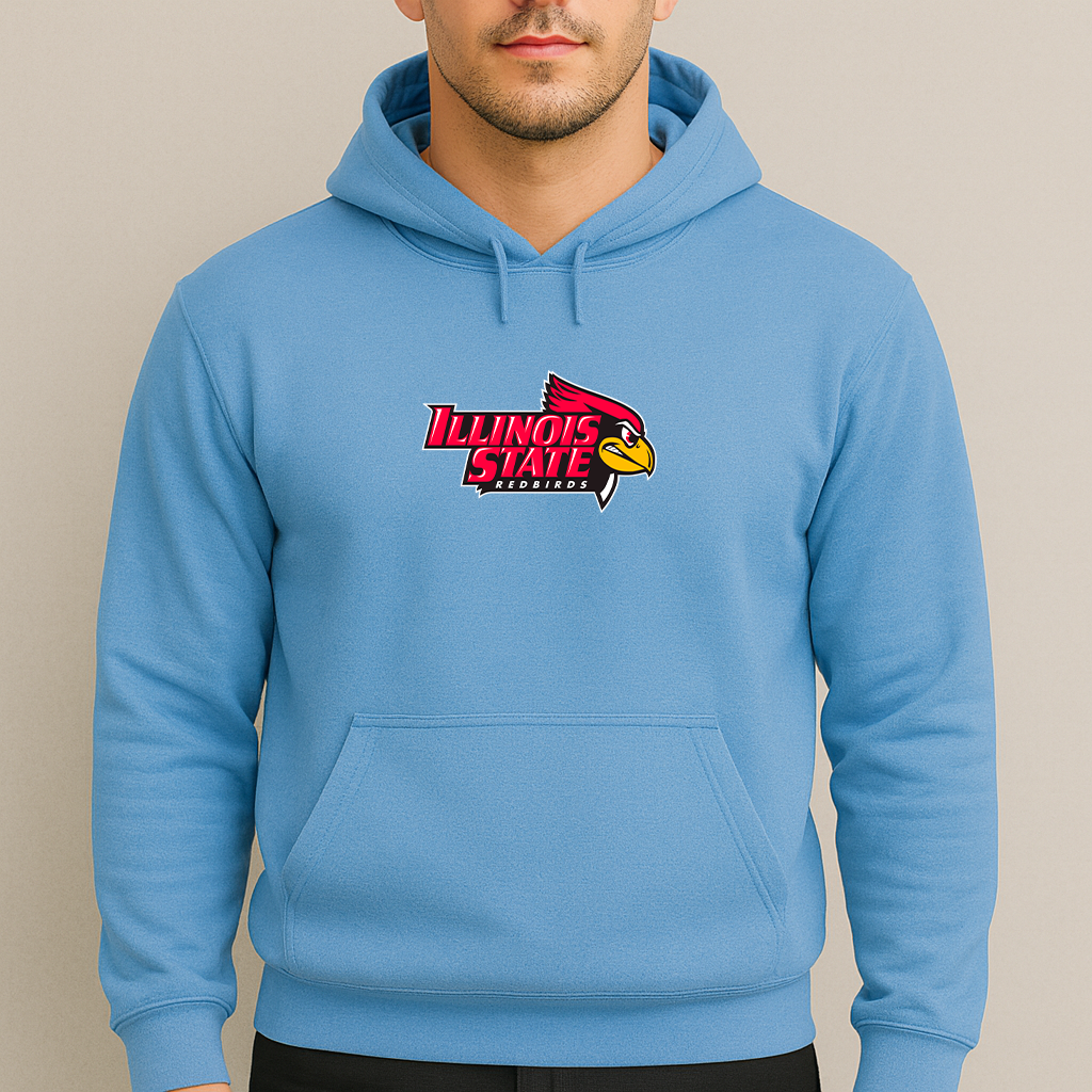 Men's Illinois State Redbirds Logo Pullover Hoodie