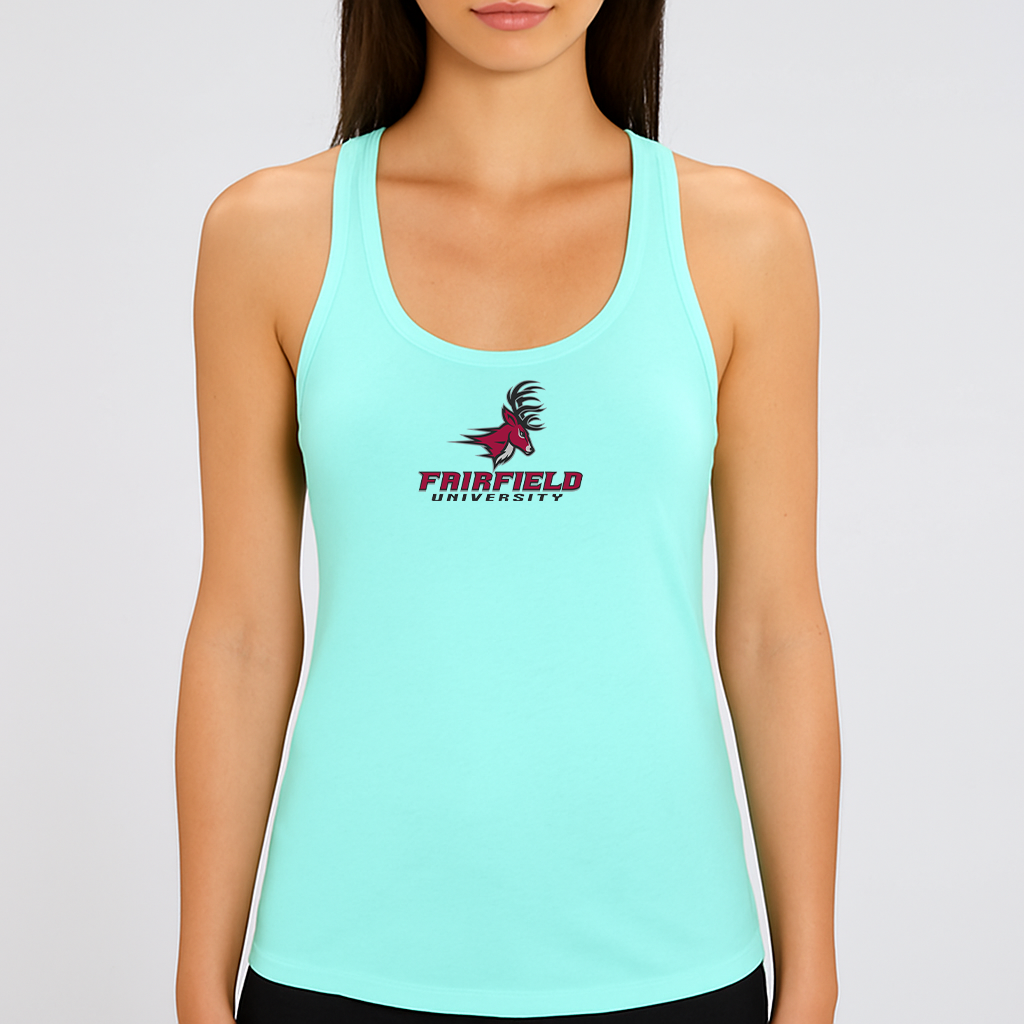 Women's Fairfield Stags Logo Next Level Ideal Racerback Tank