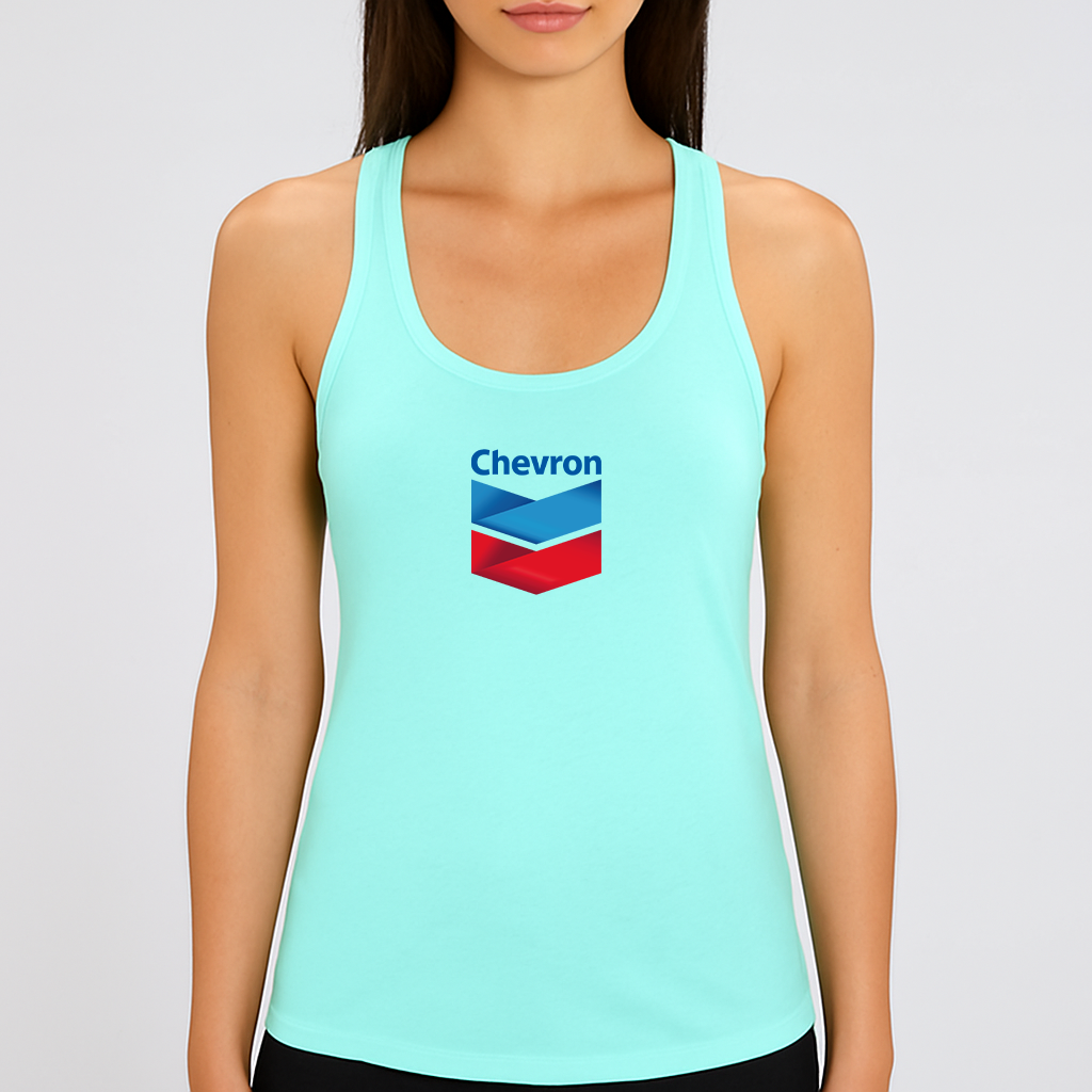 Women's Chevron Gas Station Racerback Tank Top