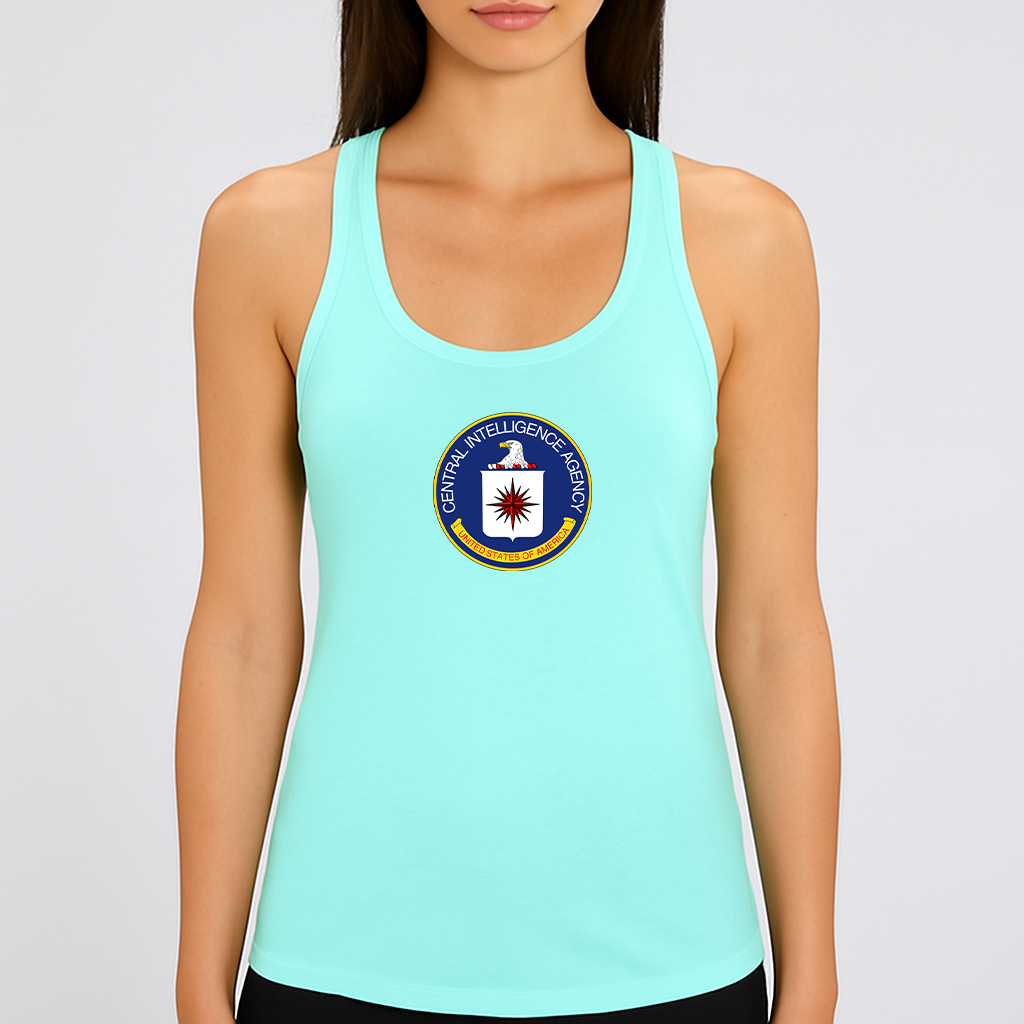 Women's CIA logo Racerback Tank Top