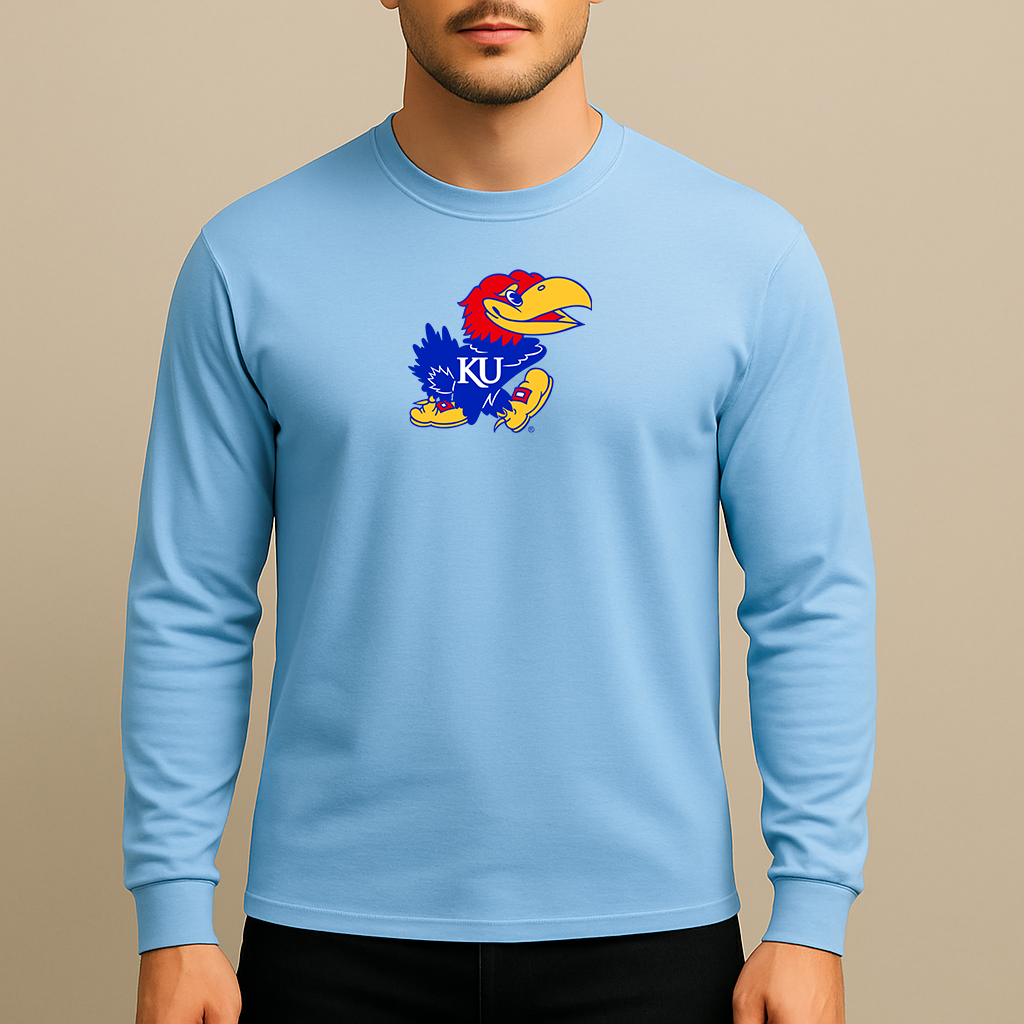Men's Kansas Jayhawks Logo Long Sleeve T-Shirt