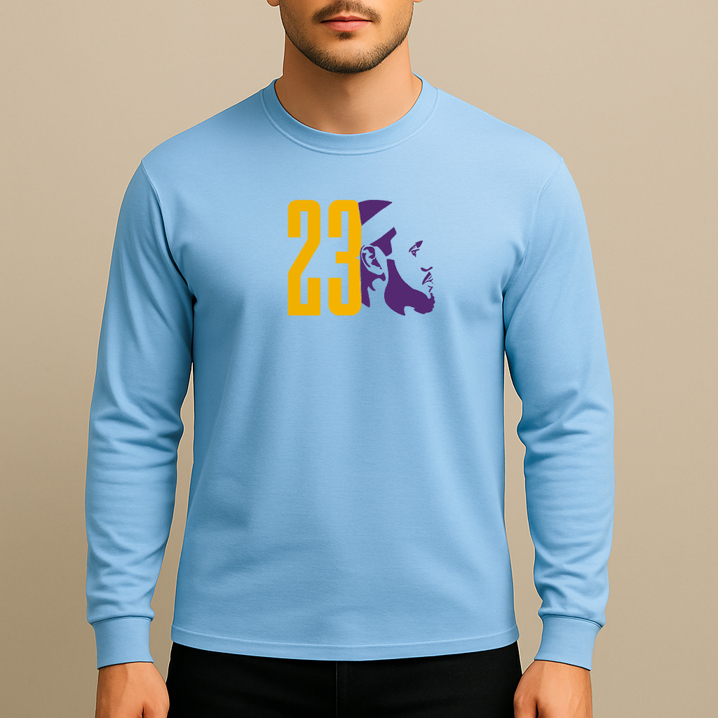 Men's Lebron James 23 Sports Long Sleeve T-Shirt