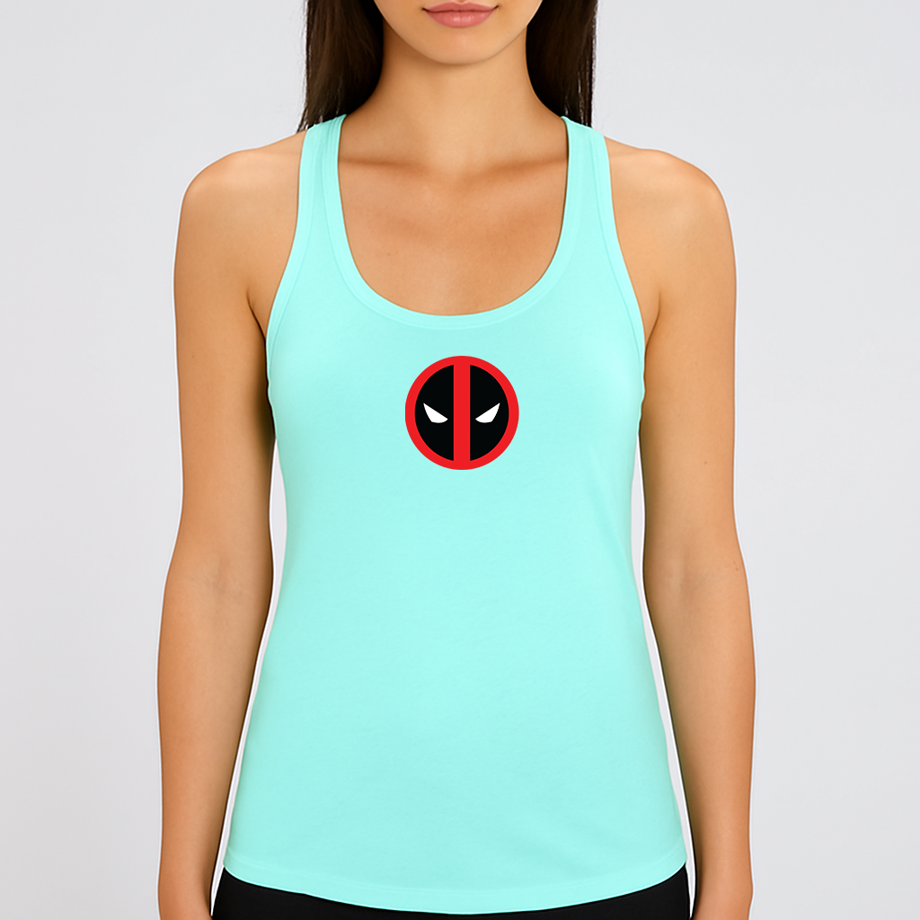 Women's Deadpool Marvel Superhero Racerback Tank Top