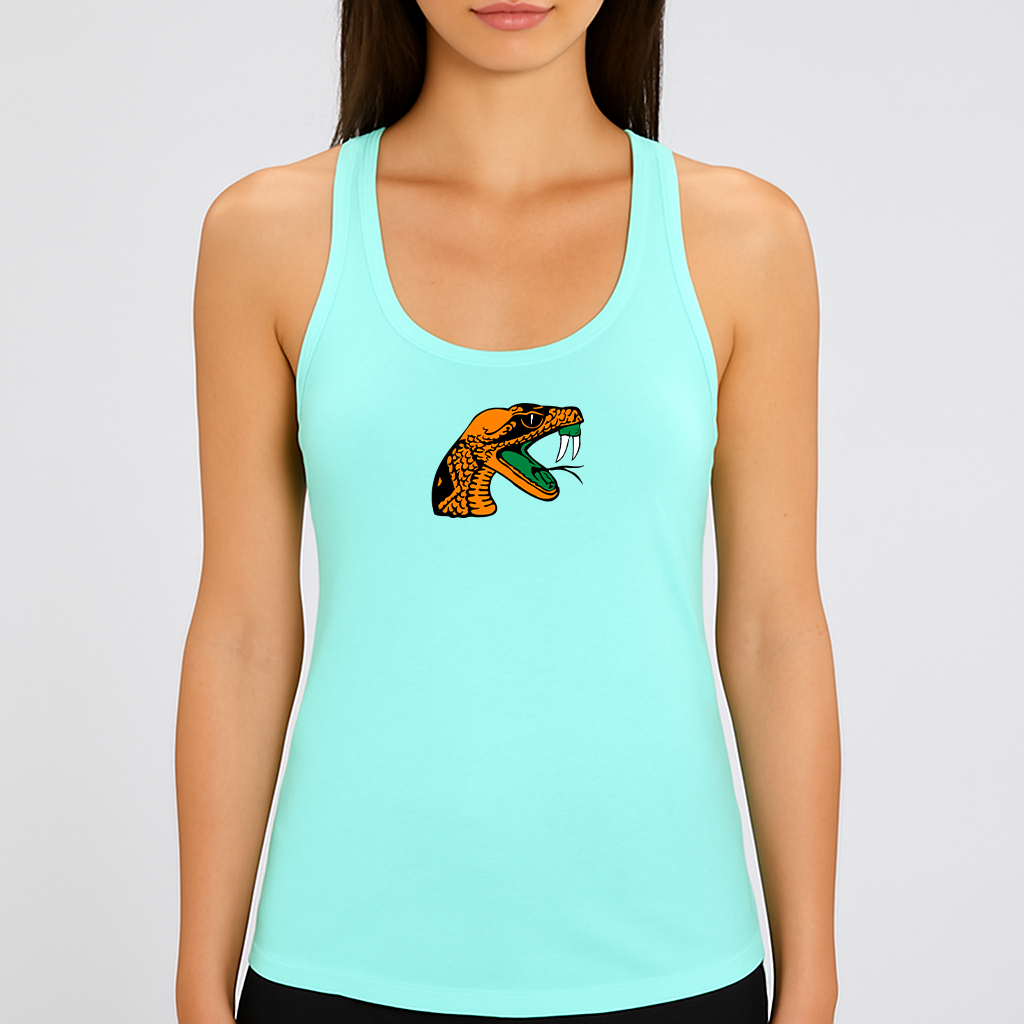 Women's Florida AM Rattlers Logo Next Level Ideal Racerback Tank