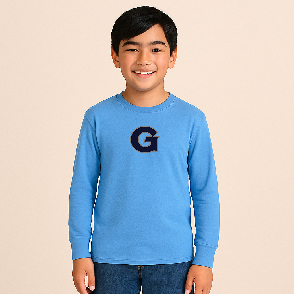 Youth Georgetown Hoyas Logo Cotton Long Sleeve T-Shirt