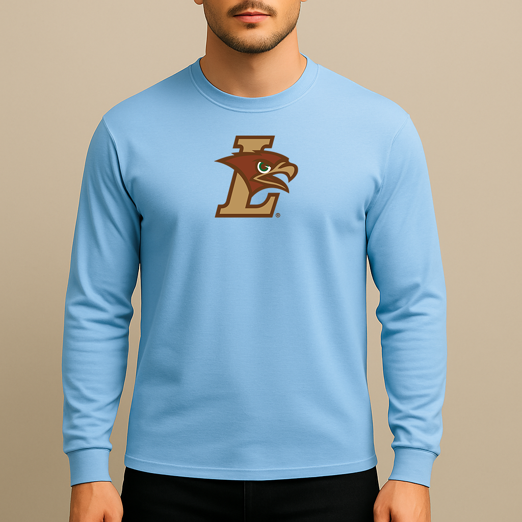 Men's Lehigh Mountain Hawks Logo Long Sleeve T-Shirt
