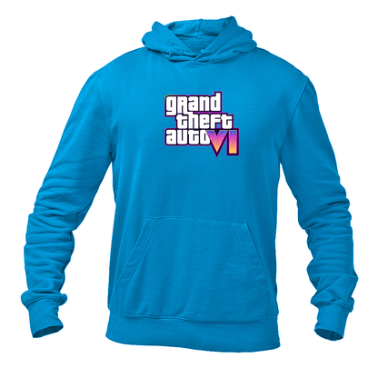 Men's GTA 6 Grand Theft Auto VI Pullover Hoodie Game