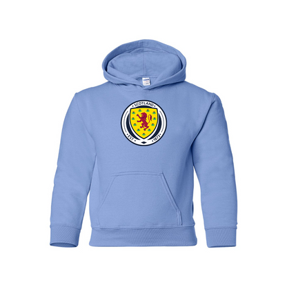 Youth Kids Scotland National Soccer Team Pullover Hoodie