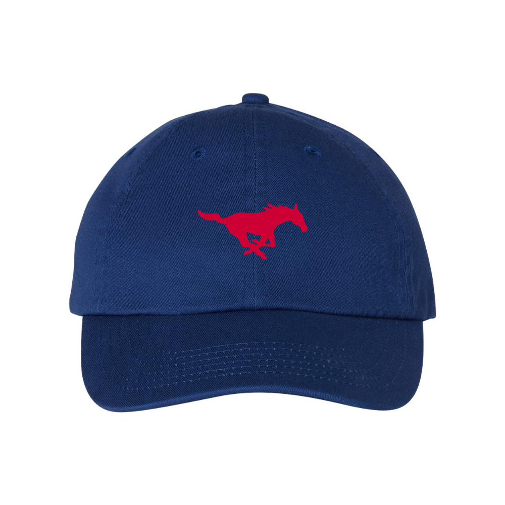 SMU Mustangs Logo  Valucap Adult Bio-Washed Classic Dad Hat