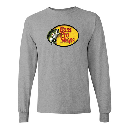 Men's Bass Pro Shops Logo Gildan Heavy Cotton Long Sleeve T-Shirt