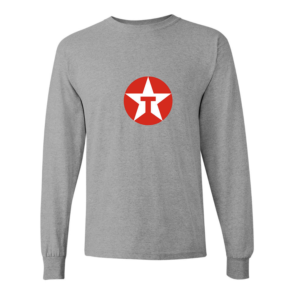 Men's Texaco Logo Gildan Heavy Cotton Long Sleeve T-Shirt